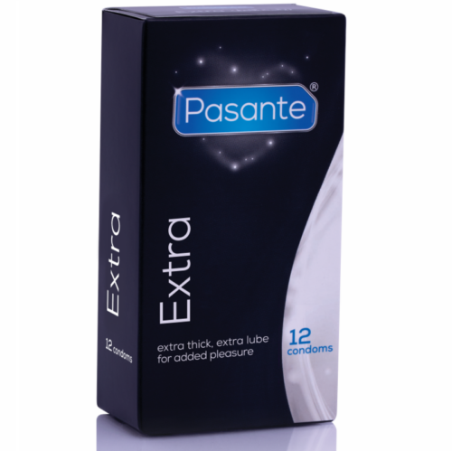 PASANTE - EXTRA PRESERVATIVO EXTRA GRUESOS 12 UNIDADES · PASANTE · Cajas de 4 a 24