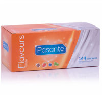 PASANTE - PRESERVATIVOS SABORES 144 UNIDADES · PASANTE · Cajas de 30 a 288
