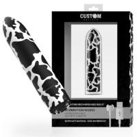CUSTOM BULLETS - BALA RECARGABLE COW 10 INTENSIDADES · CUSTOM BULLETS · Balas vibradoras