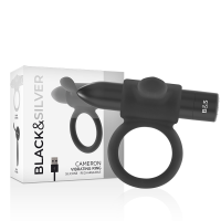 BLACKSILVER - CAMERON ANILLO RECARGABLE NEGRO · BLACKSILVER · Anillos con Vibración