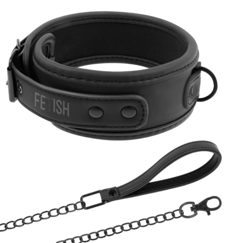 FETISH SUBMISSIVE - COLLAR CON CADENA CON FORRO DE NEOPRENO · FETISH SUBMISSIVE · Collares