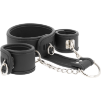 FETISH SUBMISSIVE - COLLAR Y ESPOSAS CUERO VEGANO CON FORRO DE NEOPRENO · FETISH SUBMISSIVE · Esposas