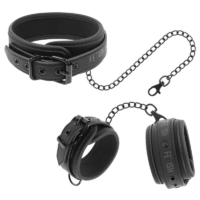 FETISH SUBMISSIVE - COLLAR Y ESPOSAS CUERO VEGANO CON FORRO DE NEOPRENO · FETISH SUBMISSIVE · Collares