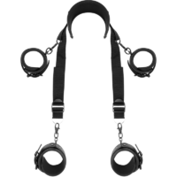 FETISH SUBMISSIVE - POSICIÓN MASTER CON 4 ESPOSAS CON FORRO DE NEOPRENO · FETISH SUBMISSIVE · Esposas de fijación