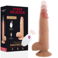 CYBER SILICOCK - REALÍSTICO CONTROL REMOTO MASTER BEN 23.88 CM -O- 4.3 CM · CYBER SILICOCK · Vibradores HI-TECH