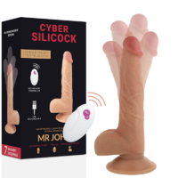 CYBER SILICOCK - REALÍSTICO CONTROL REMOTO MR JOHN 23.88 CM -O- 4.3 CM · CYBER SILICOCK · Vibradores control remoto