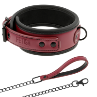 FETISH SUBMISSIVE DARK ROOM - COLLAR CON CADENA CON FORRO DE NEOPRENO · FETISH SUBMISSIVE · Collares