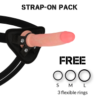 ROCKARMY - HARNESS + LIQUID SILICONE DILDO PREMIUM AVENGER 19 CM -O- 3.98 CM · ROCK ARMY · Arneses sin Vibración