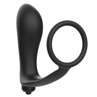 ADDICTED TOYS - PLUG ANAL VIBRADOR CON ANILLO PENE · ADDICTED TOYS · Anillos con Plug